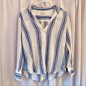 J Crew striped blouse